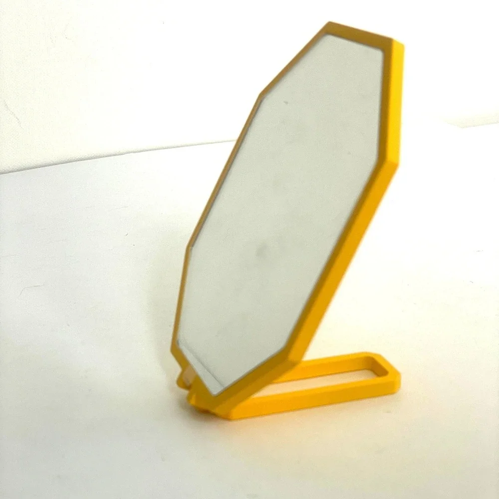 Swarovski Yellow Hand Mirror plus Compact Mirror Set Blessed Gold Rhinestone 3pc